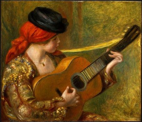 Pierre Auguste Renoir Young Spanish Woman with a Guitar